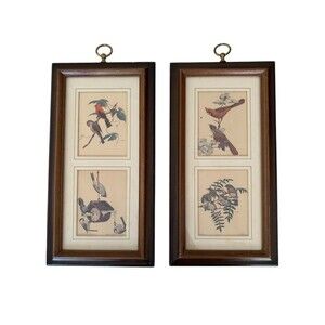 Two frames w/ 2 Mini Lithograph Prints Each (total of 4 prints) by Ray Harm GUC